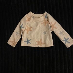 Starfish Print Long Sleeve Shirt